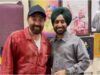 Sunny Deol conhece a estrela folks Punjabi Satinder Sartaaj