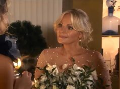 Os fãs de Coronation Avenue percebem o doce movimento da estrela de Lisa Swain enquanto o casamento da novela vai ao ar