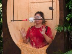 Primeiro, dê uma olhada no julgamento do jogo de tabuleiro de Ashley Roberts, de I’m A Celebrity, e Scarlett Moffatt