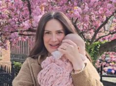 Isabel Hodgins, de Emmerdale, retorna ao local do casamento em Manchester com o bebê e compartilha fotos adoráveis