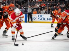 Morgan Frost ajuda Flames a derrubar Geese