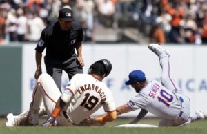 Mets rali em 4 corridas em 8º lugar, vence série de estrada sobre Giants