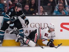 Sharks continuam avançando nos playoffs com vitória sobre Blackhawks