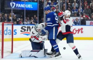 Logan Thompson, Capitals em branco Leafs, mantém esperanças nos playoffs