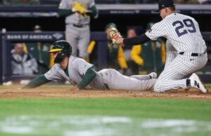 O saco de Brent Rooker voa em 9º lugar e leva o Athletics a superar os Yankees