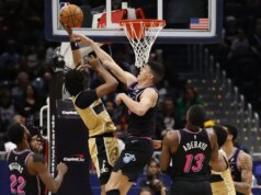 Cruzeiro de calor para varredura da temporada dos Wizards, que perdem pela 9ª consecutiva