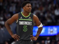Timberwolves G Anthony Edwards (joelho) questionável para o Jogo 2