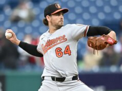 Orioles coloca RHP Dean Kremer (quad) em IL, lembra Brandon Younger