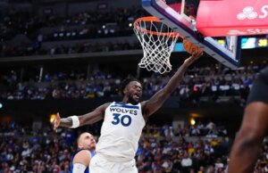 Anthony Edwards, Wolves escapam do buraco de 19 pontos, nível definido vs.