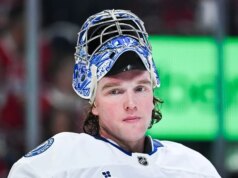 Finalistas do Vezina: Andrei Vasilevskiy, Ilya Sorokin, Jeremy Swayman