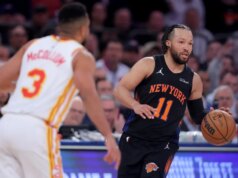 Jalen Brunson marca 39 enquanto Knicks vence por 3-2 sobre Hawks