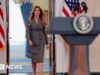 Discurso de Melania Trump impulsiona crise de Epstein de volta ao primeiro plano