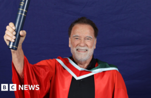 Ele está de volta! Arnold Schwarzenegger homenageado em Belfast