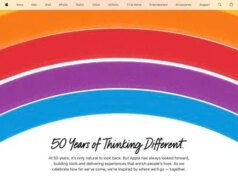 Apple comemora 50 anos com homenagem à página inicial animada