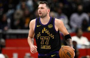 Luka Doncic, do Lakers, sai do jogo contra o Thunder devido a uma lesão no tendão esquerdo