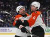 O gol de Martone no OT leva os Flyers à frente dos Bruins e mantém viva a pressão nos playoffs