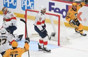 Rakell marca duas vezes, Crosby soma três pontos na vitória dos Penguins sobre os Panteras