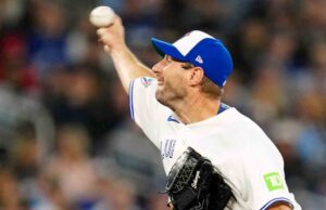 Max Scherzer, do Blue Jays, lidando com tendinite no antebraço