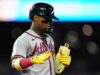 Ronald Acuna Jr., do Braves, sai do Nationals após ser atingido por dois arremessos
