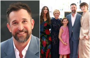 Noah Wyle, do Pitt, posa para uma rara foto de família ao ser homenageado na Calçada da Fama