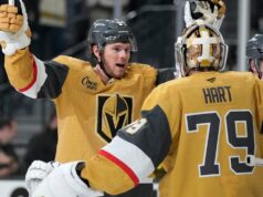 Golden Knights superam Mammoth no Jogo 1 enquanto Nic Dowd marca o vencedor