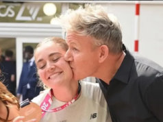 Gordon Ramsay elogia o tempo ‘incrível’ de Tilly na Maratona de Londres em mensagem emocionante
