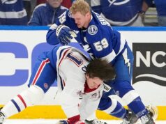 Canadiens caem para Lightning na prorrogação, série empatada em 1 a 1