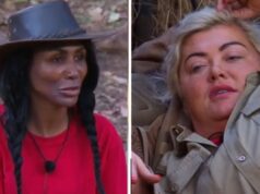 Sinitta marca Gemma Collins como ‘piada’, já que sou um confronto de colegas de acampamento de celebridades