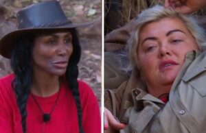 Sinitta marca Gemma Collins como ‘piada’, já que sou um confronto de colegas de acampamento de celebridades