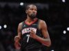 Kevin Durant, do Rockets, é questionável para o jogo 3 contra o Lakers