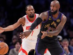 LeBron James tem 28 pontos na vitória do Lakers sobre o Rockets no jogo 2