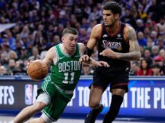 O retorno de Embiid não foi suficiente, já que o Celtics derrotou o 76ers pela liderança da série por 3-1