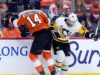 Flyers avançam para a segunda rodada com vitória do OT sobre os Penguins