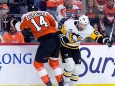 Flyers avançam para a segunda rodada com vitória do OT sobre os Penguins