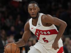 Immanuel Quickley, do Raptors, dia a dia com leve distensão no tendão da coxa
