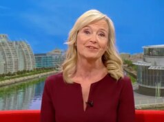 Os telespectadores da BBC estão convencidos de que o tributo ‘exagerado’ a Carol Kirkwood é uma piada de primeiro de abril