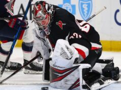 Colten Ellis interrompe 37 arremessos para a primeira derrota na carreira na vitória do Sabres sobre os Blue Jackets