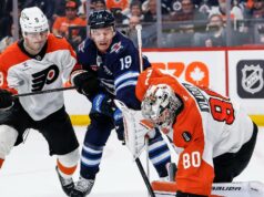 Jets quase eliminados após derrota para Flyers