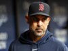 Alex Cora, gerente de bombeiros do Boston Purple Sox