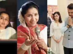 Os restos mortais de Asha Bhosle trazidos para casa: celebridades chegam para prestar homenagem