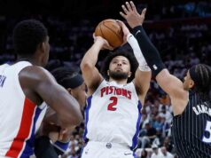Os Pistons venceram o Magic no jogo 2 para empatar a série e encerrar a seqüência de derrotas nos playoffs em casa