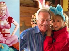 A estrela de ‘I Dream of Jeannie’, Barbara Eden, chama a atenção aos 94 anos em nova foto com o marido