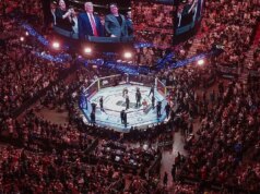 Uma peça da configuração do evento do UFC na Casa Branca está localizada no país Amish da Pensilvânia