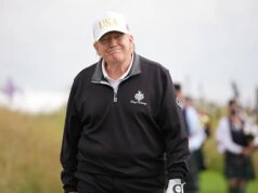 Estátua de ouro de Donald Trump instalada em Doral antes do retorno do PGA Tour ao campo de golfe do presidente