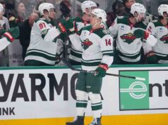 Boldy e Eriksson Ek marcam dois cada enquanto Wild domina as estrelas no jogo 1