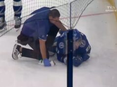 Josh Anderson fez um trem contra Charle-Édouard D’Astous