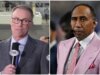 Kevin Harvick empurra Stephen A. Smith em um armário por dizer que os pilotos da NASCAR não são atletas