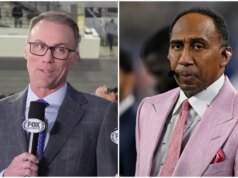 Kevin Harvick empurra Stephen A. Smith em um armário por dizer que os pilotos da NASCAR não são atletas