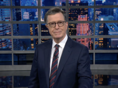 Stephen Colbert analisa a estranha imagem de IA que Trump compartilhou de si mesmo como Jesus