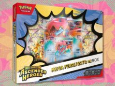 O Pokémon TCG Ascended Heroes Mega Feraligatr ex Field atinge preço recorde na Amazon